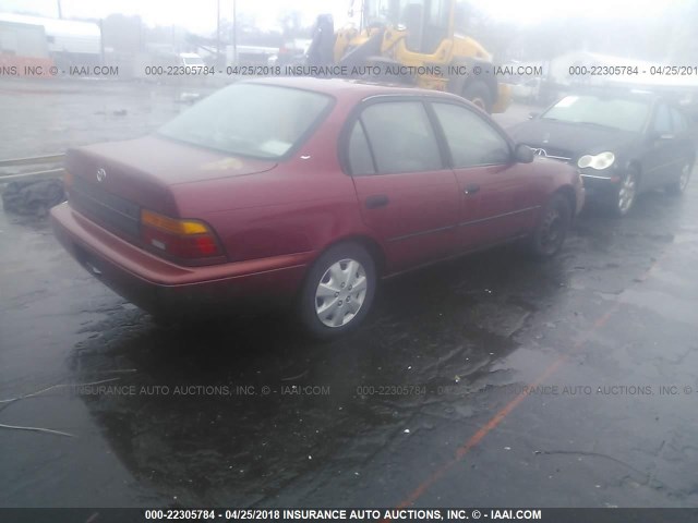 1NXAE09B6RZ198630 - 1994 TOYOTA COROLLA LE/DX MAROON photo 4