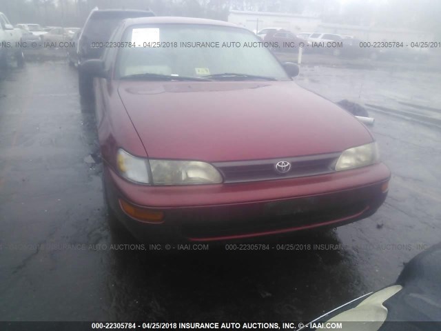 1NXAE09B6RZ198630 - 1994 TOYOTA COROLLA LE/DX MAROON photo 6