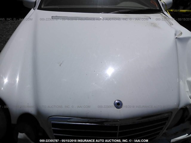 WDBJF65J7YB127222 - 2000 MERCEDES-BENZ E 320 WHITE photo 10