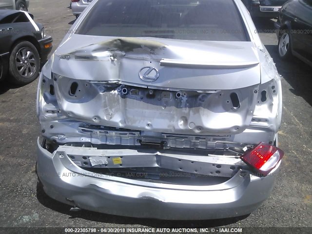 JTHBE1KS2A0048839 - 2010 LEXUS GS 350 SILVER photo 6