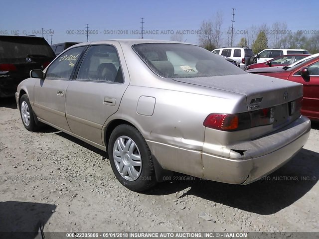 4T1BG22K01U819112 - 2001 TOYOTA CAMRY CE/LE/XLE 金色 照片 3