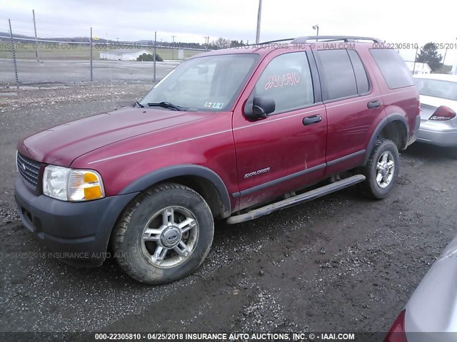 1FMZU72K74UB38325 - 2004 FORD EXPLORER XLS/XLS SPORT RED photo 2