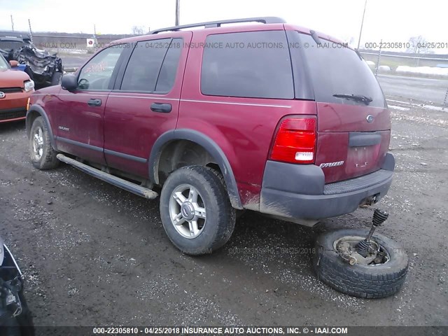 1FMZU72K74UB38325 - 2004 FORD EXPLORER XLS/XLS SPORT RED photo 3