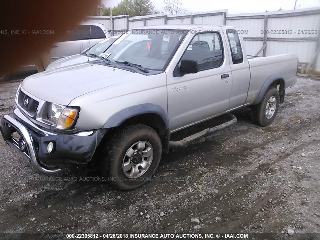 1N6DD26Y7WC357808 - 1998 NISSAN FRONTIER KING CAB XE/KING CAB SE SILVER photo 2