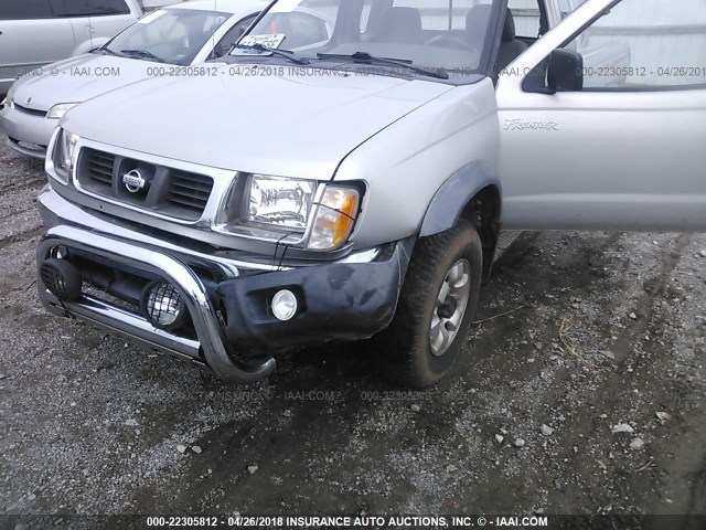 1N6DD26Y7WC357808 - 1998 NISSAN FRONTIER KING CAB XE/KING CAB SE SILVER photo 6