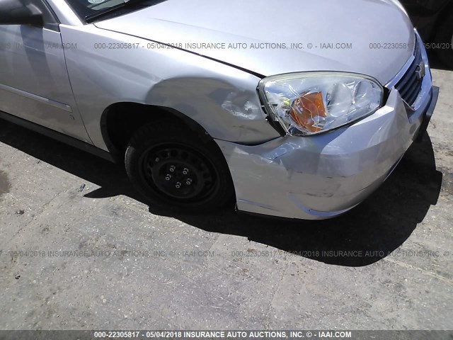 1G1ZS51F56F153408 - 2006 CHEVROLET MALIBU LS 银色 照片 6