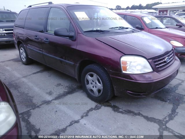 2FMZA51626BA58375 - 2006 FORD FREESTAR SE BURGUNDY photo 1