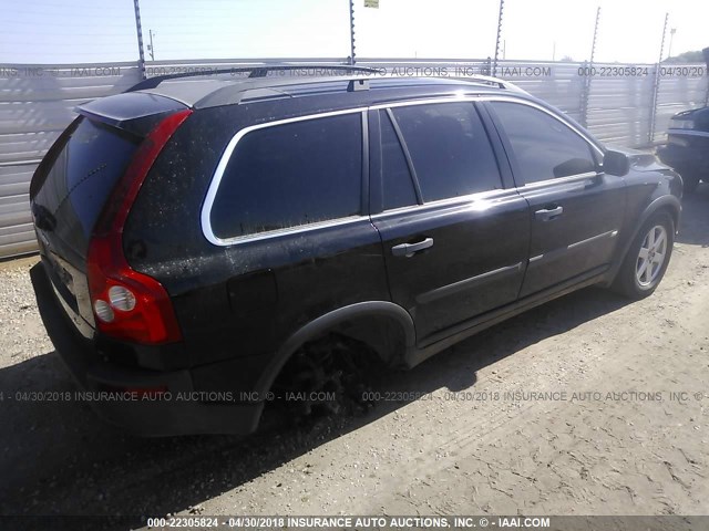YV4CN592461288203 - 2006 VOLVO XC90 BLACK photo 4