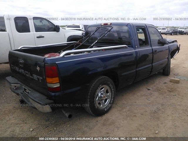 2GCEC19W821149290 - 2002 CHEVROLET SILVERADO C1500 Dark Blue photo 4