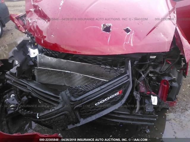 3C4PDCGB2FT728202 - 2015 DODGE JOURNEY CROSSROAD RED photo 10