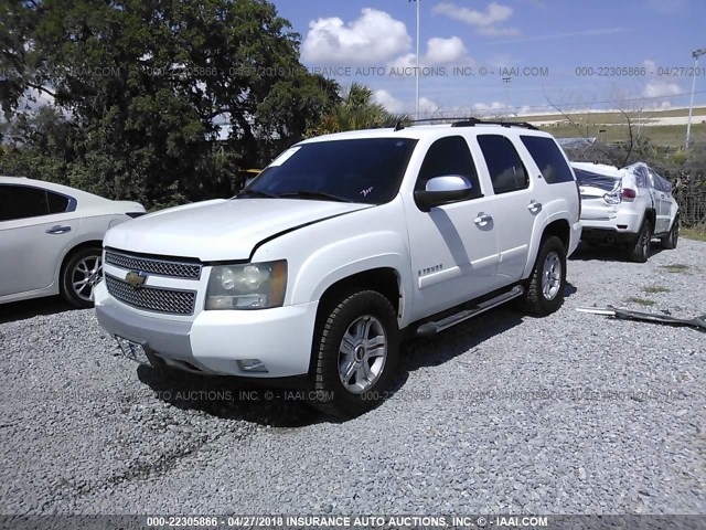 1GNFK13077R379520 - 2007 CHEVROLET TAHOE K1500 WHITE photo 2