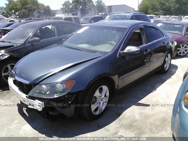 JH4KB16545C020705 - 2005 ACURA RL GRAY photo 2