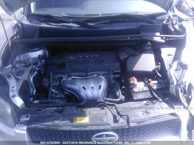JTLZE4FE7A1100681 - 2010 TOYOTA SCION XB SILVER photo 10