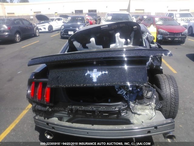 1FA6P8AM8F5431337 - 2015 FORD MUSTANG BLACK photo 6