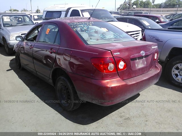 1NXBR32E86Z603090 - 2006 TOYOTA COROLLA CE/LE/S RED photo 3