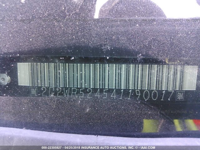 2G2WR524541190017 - 2004 PONTIAC GRAND PRIX GTP ოქროსფერი ფოტო 9