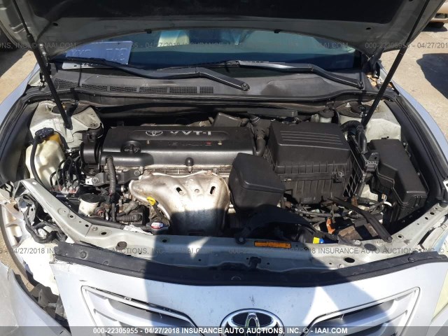 4T1BE46K57U515925 - 2007 TOYOTA CAMRY NEW GENERAT CE/LE/XLE/SE SILVER photo 10