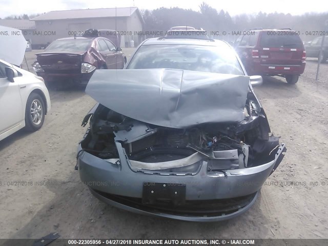 1G8AZ55F26Z115170 - 2006 SATURN ION LEVEL 2 GRAY photo 6