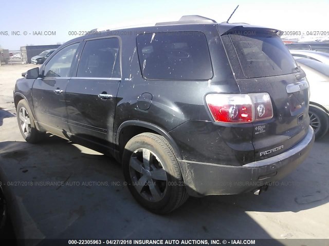1GKLVMED0AJ186799 - 2010 GMC ACADIA SLT-1 Czarny zdjęcie 3