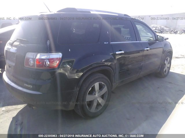 1GKLVMED0AJ186799 - 2010 GMC ACADIA SLT-1 Czarny zdjęcie 4