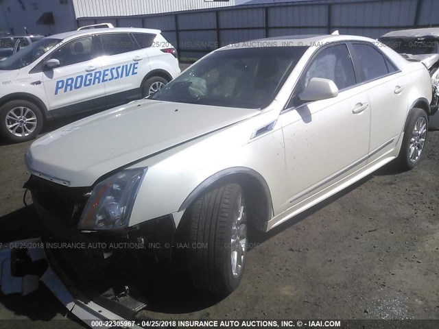 1G6DS5ED6B0153105 - 2011 CADILLAC CTS PREMIUM COLLECTION WHITE photo 2