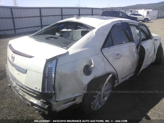 1G6DS5ED6B0153105 - 2011 CADILLAC CTS PREMIUM COLLECTION WHITE photo 4