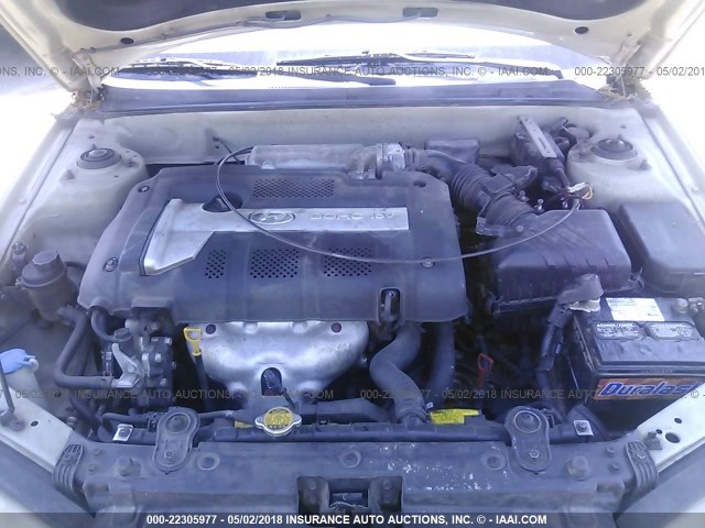 KMHDN46D65U195330 - 2005 HYUNDAI ELANTRA GLS/GT Champagne photo 10