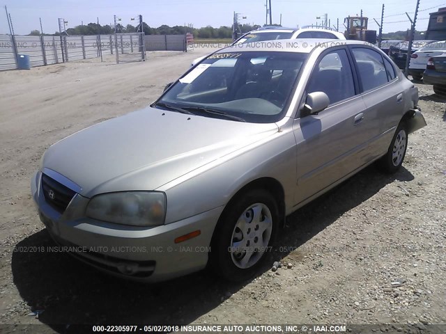 KMHDN46D65U195330 - 2005 HYUNDAI ELANTRA GLS/GT Champagne photo 2