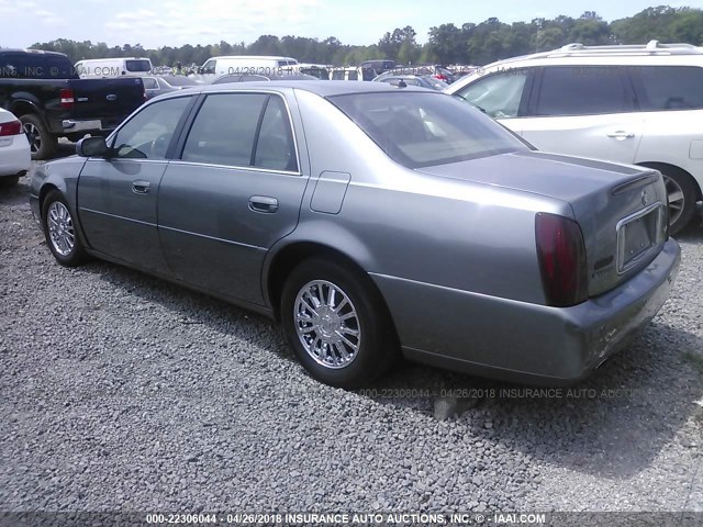 1G6KE57Y23U251993 - 2003 CADILLAC DEVILLE DHS BLUE photo 3