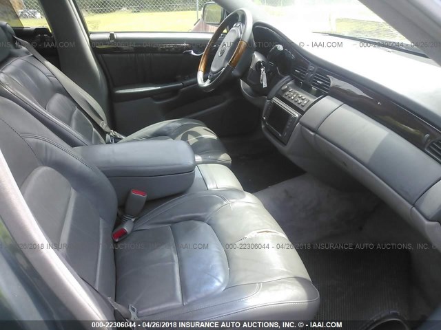 1G6KE57Y23U251993 - 2003 CADILLAC DEVILLE DHS BLUE photo 5