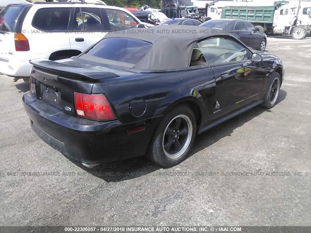 1FAFP45X71F129358 - 2001 FORD MUSTANG GT BLACK photo 4