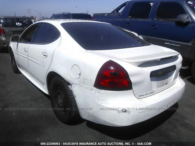 2G2WP522151323037 - 2005 PONTIAC GRAND PRIX WHITE photo 3