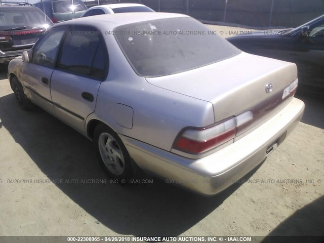 1NXBB02E2TZ472365 - 1996 TOYOTA COROLLA DX BEIGE photo 3