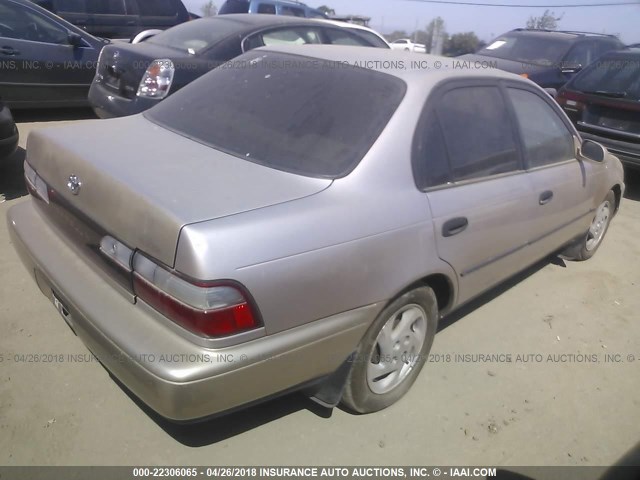 1NXBB02E2TZ472365 - 1996 TOYOTA COROLLA DX BEIGE photo 4