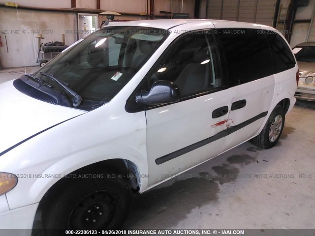 1D8GP24E97B165671 - 2007 DODGE GRAND CARAVAN SE WHITE photo 6