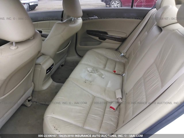 1HGCP3F82AA029360 - 2010 HONDA ACCORD EXL WHITE photo 8