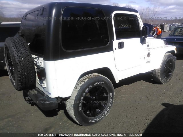 1J4FA59S6YP795674 - 2000 JEEP WRANGLER / TJ SAHARA WHITE photo 4