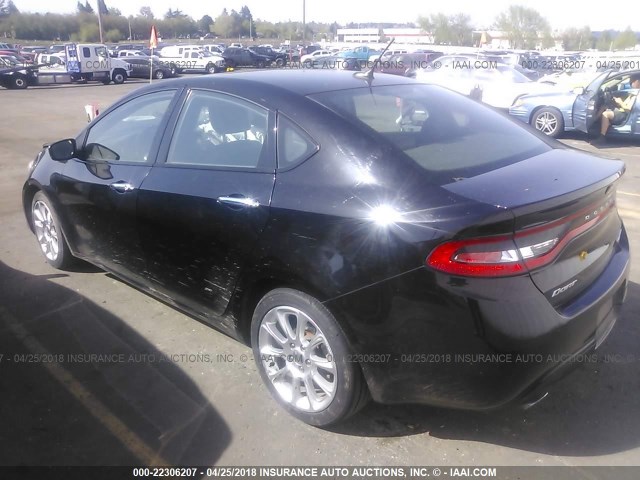 1C3CDFCH9DD309989 - 2013 DODGE DART LIMITED/R/T BLUE photo 3