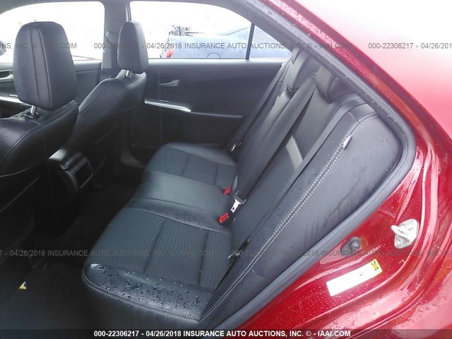 4T1BF1FK4EU810314 - 2014 TOYOTA CAMRY L/SE/LE/XLE 红色 照片 8