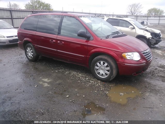 2C4GP54L55R141431 - 2005 CHRYSLER TOWN & COUNTRY TOURING RED photo 1