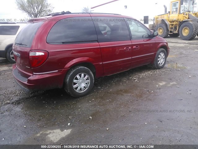 2C4GP54L55R141431 - 2005 CHRYSLER TOWN & COUNTRY TOURING RED photo 4