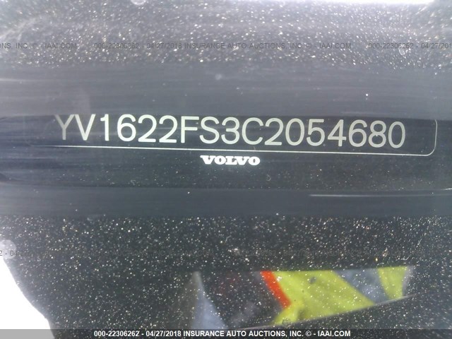 YV1622FS3C2054680 - 2012 VOLVO S60 T5 BURGUNDY photo 9