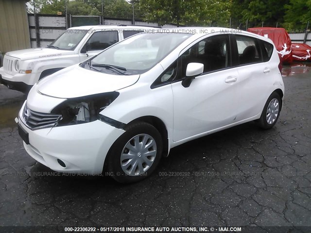 3N1CE2CP0GL382422 - 2016 NISSAN VERSA NOTE S/S PLUS/SV/SL/SR WHITE photo 2