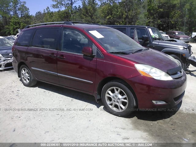 5TDZA22C26S450326 - 2006 TOYOTA SIENNA XLE/XLE LIMITED RED photo 1