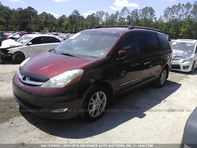 5TDZA22C26S450326 - 2006 TOYOTA SIENNA XLE/XLE LIMITED RED photo 2