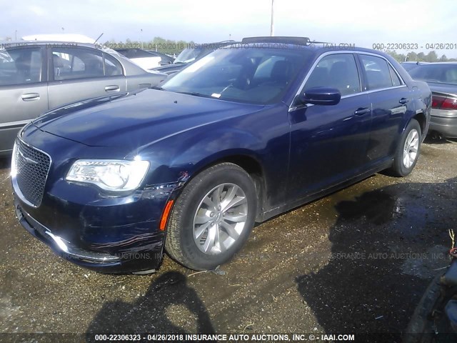 2C3CCAAG0GH167295 - 2016 CHRYSLER 300 LIMITED BLUE photo 2