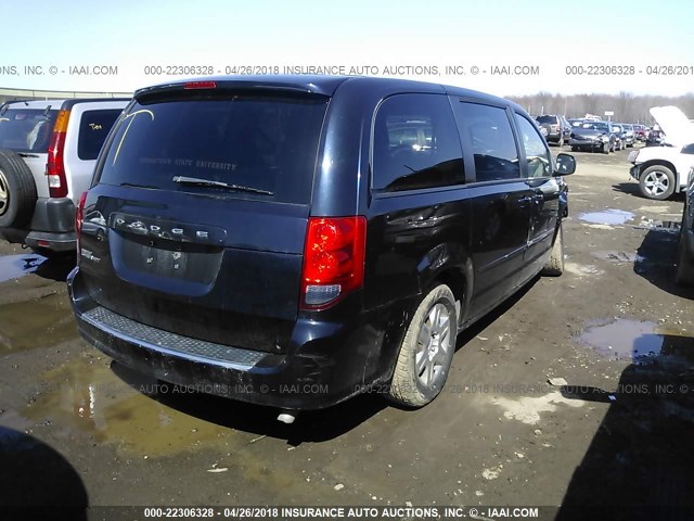 2D4RN4DG4BR602368 - 2011 DODGE GRAND CARAVAN EXPRESS Dark Blue photo 4