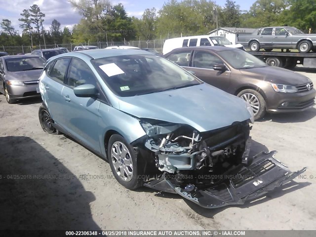 1FAHP3K24CL176069 - 2012 FORD FOCUS SE BLUE photo 1