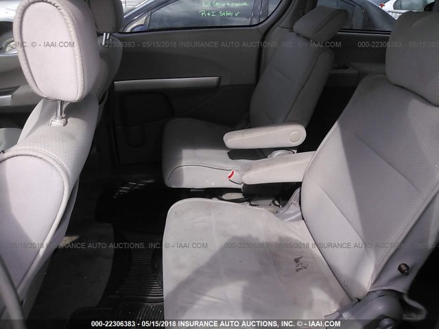 5N1BV28U98N105420 - 2008 NISSAN QUEST S/SE/SL BLACK photo 8