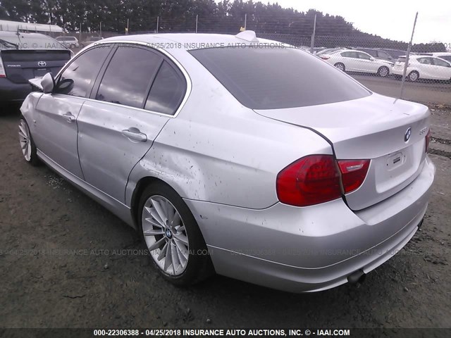 WBAPL335X9A404409 - 2009 BMW 335 XI SILVER photo 3